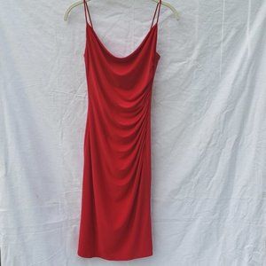 Laundry Shelli Segal Red Bodycon Draped Dress